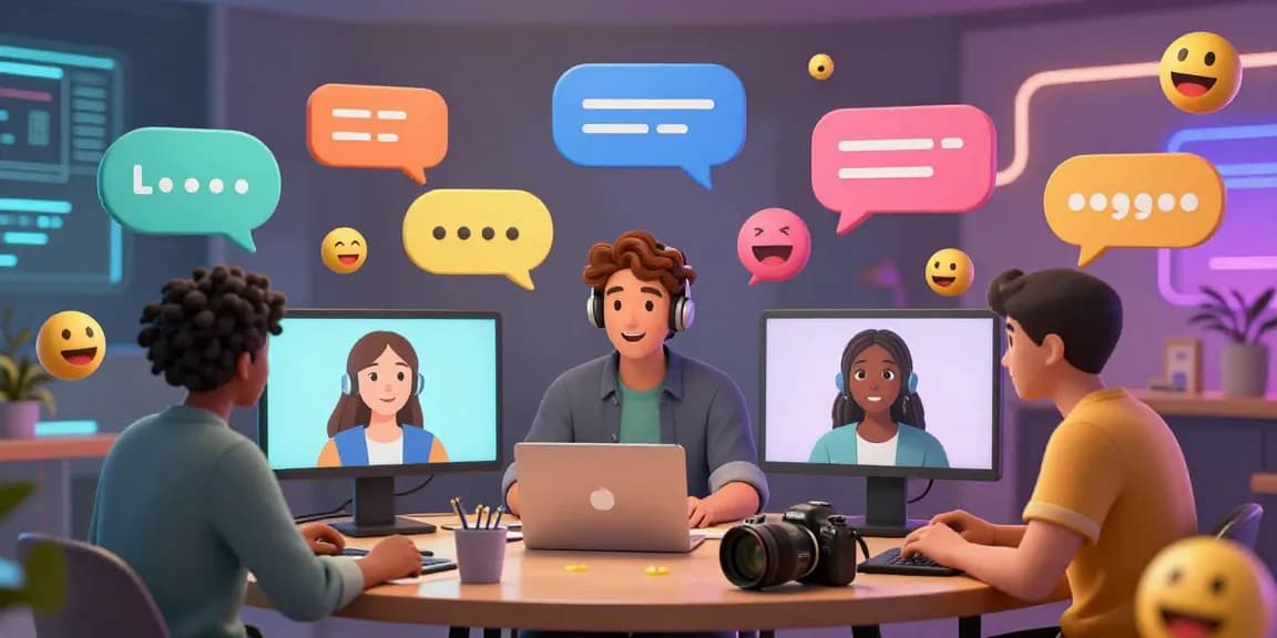 Engaging scene of diverse users interacting with sluts ai avatars, showcasing vibrant digital conversation.