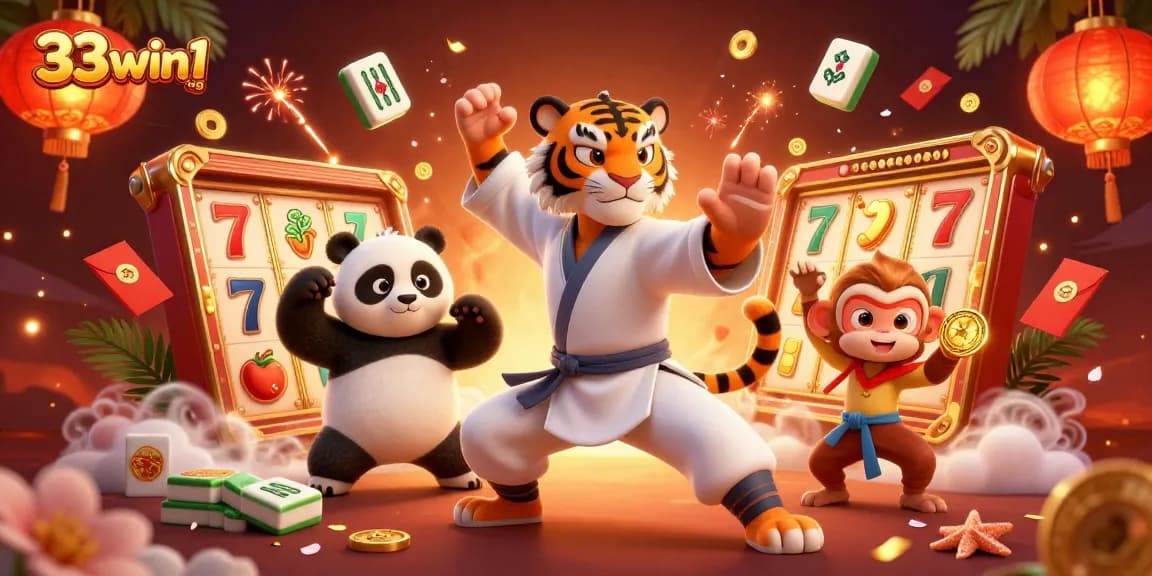 Experience thrilling spins at 33win1 org with this captivating 3D casino scene.