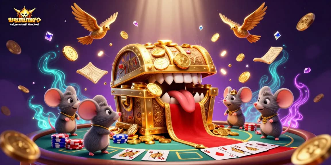 Spin to win with taigamebaidienthoai: vibrant casino scene filled with treasures and game elements.