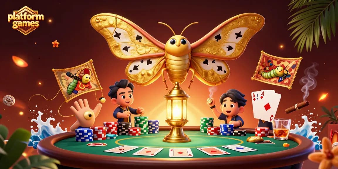 Play exhilarating games at platformgames with a vibrant 3D scene showcasing casino elements and characters.