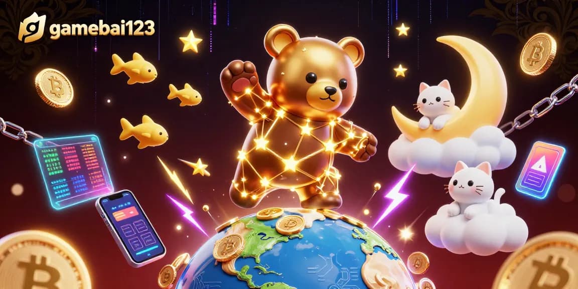 Join the fun at gamebai123, where constellation characters scoop coins in vibrant casino action!