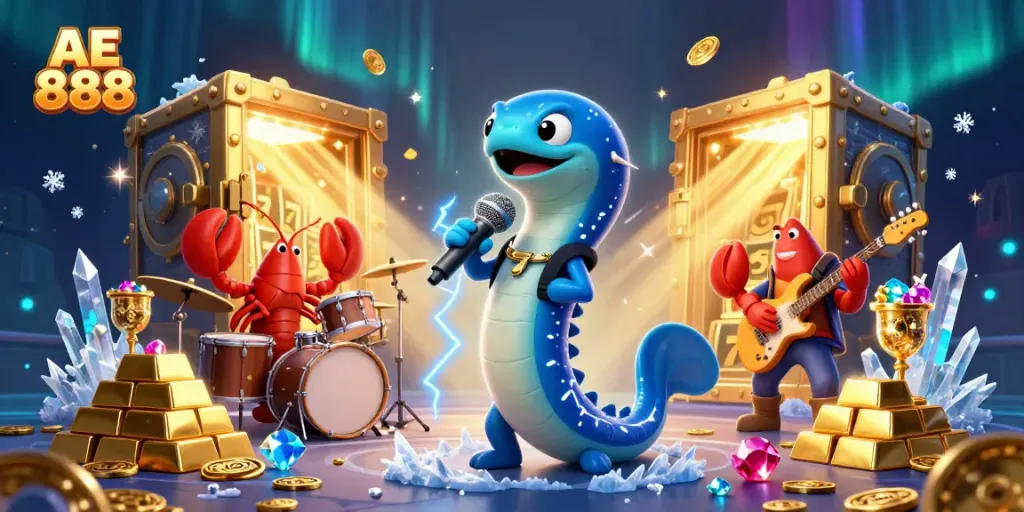 Engage with AE 888’s thrilling underwater casino experience featuring dynamic DJ performances.