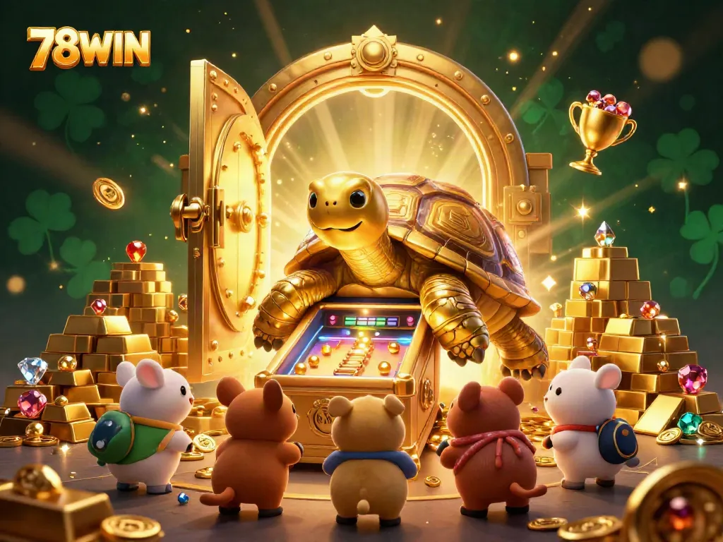 Engage in thrilling gameplay at 78WIN with dazzling casino elements and vibrant treasures.
