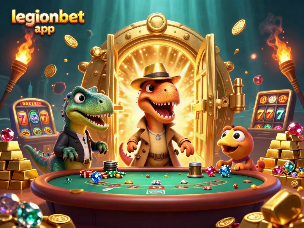 Engage with the legionbet app, where animated characters bring the thrill of casino games to life.