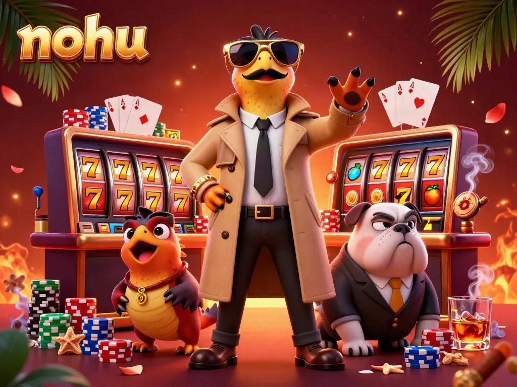 Experience the thrilling jackpot action at nohu with vibrant slot reels and festive atmosphere.