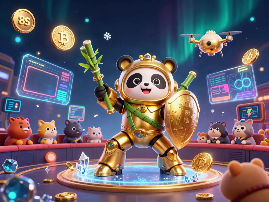 Engage with thrilling gameplay in 8S's lively casino arena featuring a golden panda in an epic mech battle.