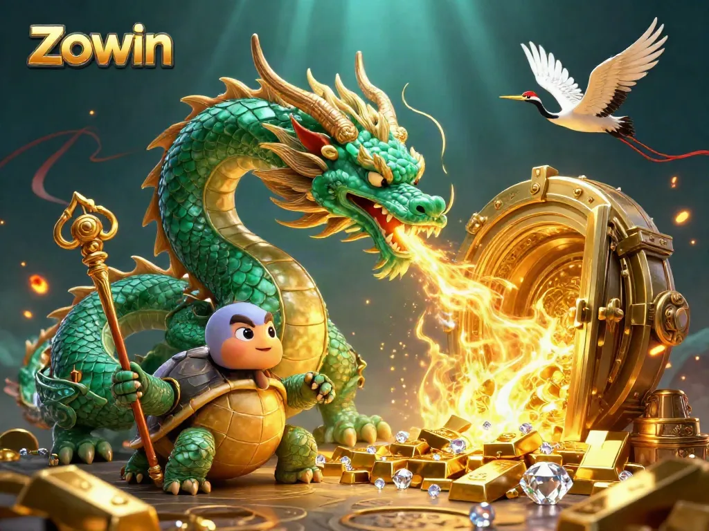 Experience thrilling gaming adventures with Zowin featuring vibrant dragons and treasures.