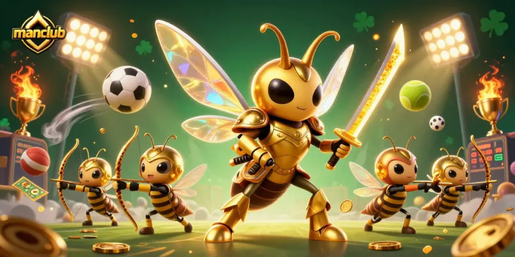 Join the dynamic action with Manclub as gaming elements and characters engage in thrilling sports betting