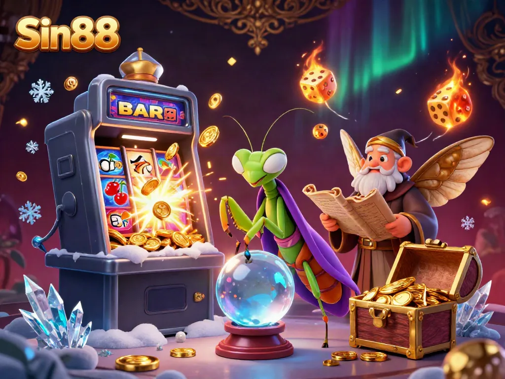 Engage with Sin88's dynamic casino experience featuring vibrant characters and thrilling gameplay elements.