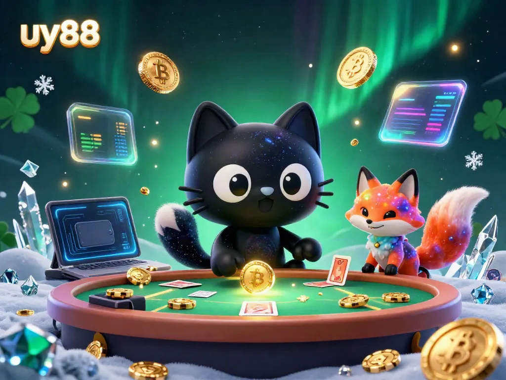 Engage in intense gaming at uy88 with unique characters and vibrant casino elements.
