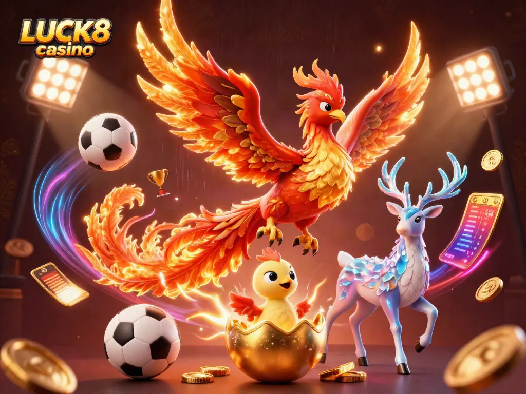 Experience the thrill of LUCK8 casino with dynamic characters and exciting game elements.
