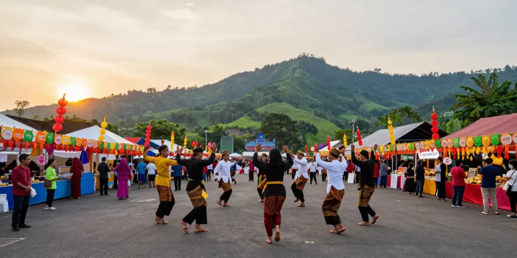 Vibrant culture at Siger Fest in Lampung captured at lornematthews.com