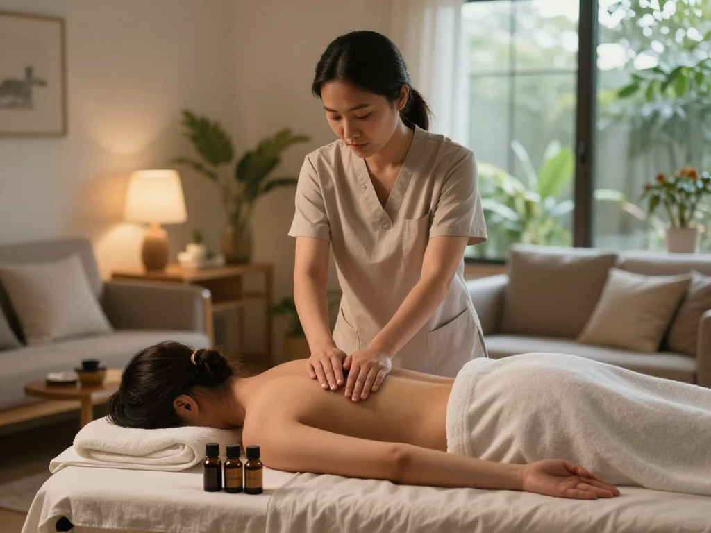 Experience premium 성북구출장마사지 in a serene home environment with professional care.