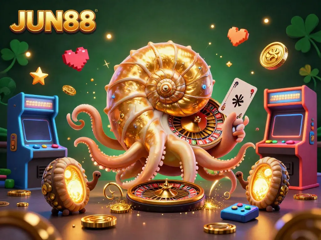 Engage in the thrilling world of JUN88 casino with vibrant 3D characters and gaming elements, experiencing top-notch adventures.