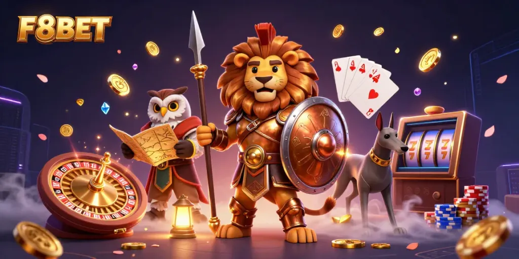 Experience F8BET's dynamic casino world featuring games, rich rewards, and captivating visuals.