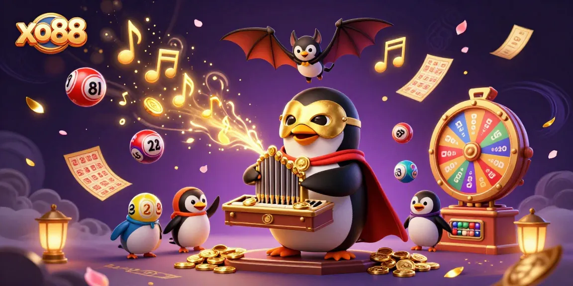 Experience gaming excitement with xo88 showcasing vibrant visuals of an animated casino scene.