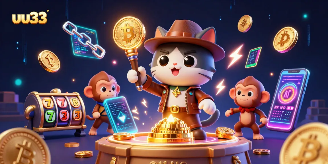 Experience thrilling adventures with uu33 as the animated explorer cat uncovers hidden treasures in a vibrant casino.