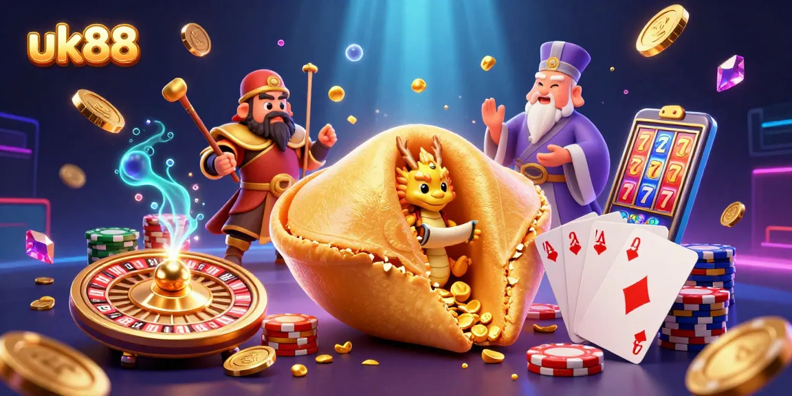 Experience exciting wins with uk88's enticing casino games, featuring golden coins and vibrant characters.