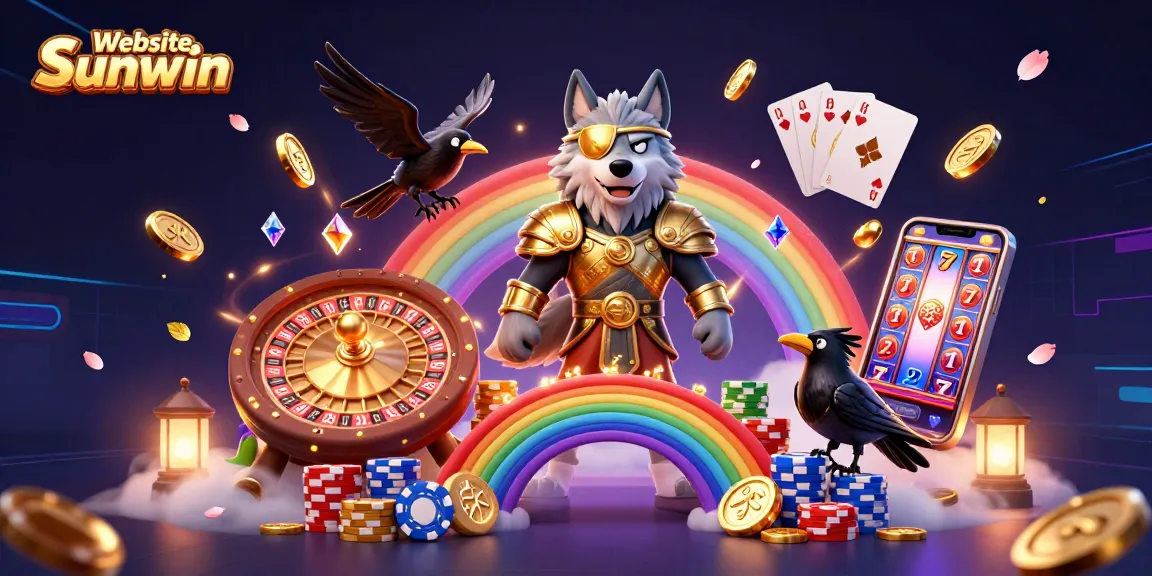Experience the thrill of gaming with Website Sunwin at a vibrant casino landscape.